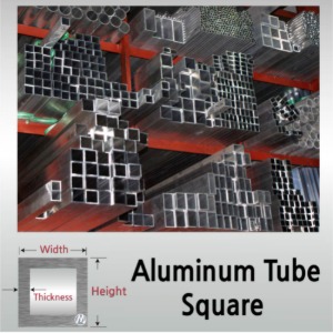 1T x 10 x 20 알루미늄 각 파이프 - 길이선택 / 무료정밀절단